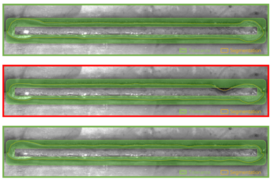 IUNA Weld Inspector - Tolerance and segmentation analysis